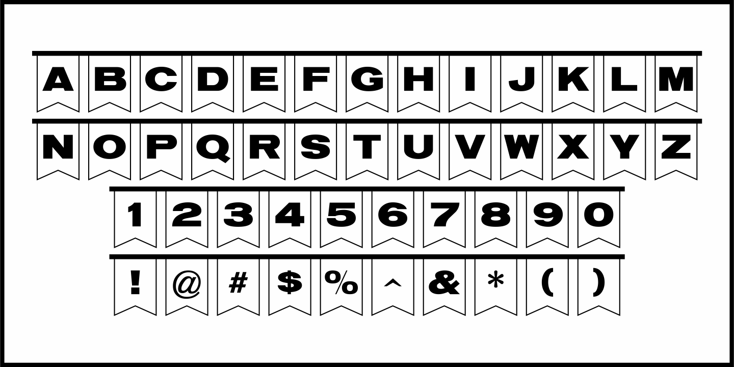 Parking Lot Sale Font Poster #1