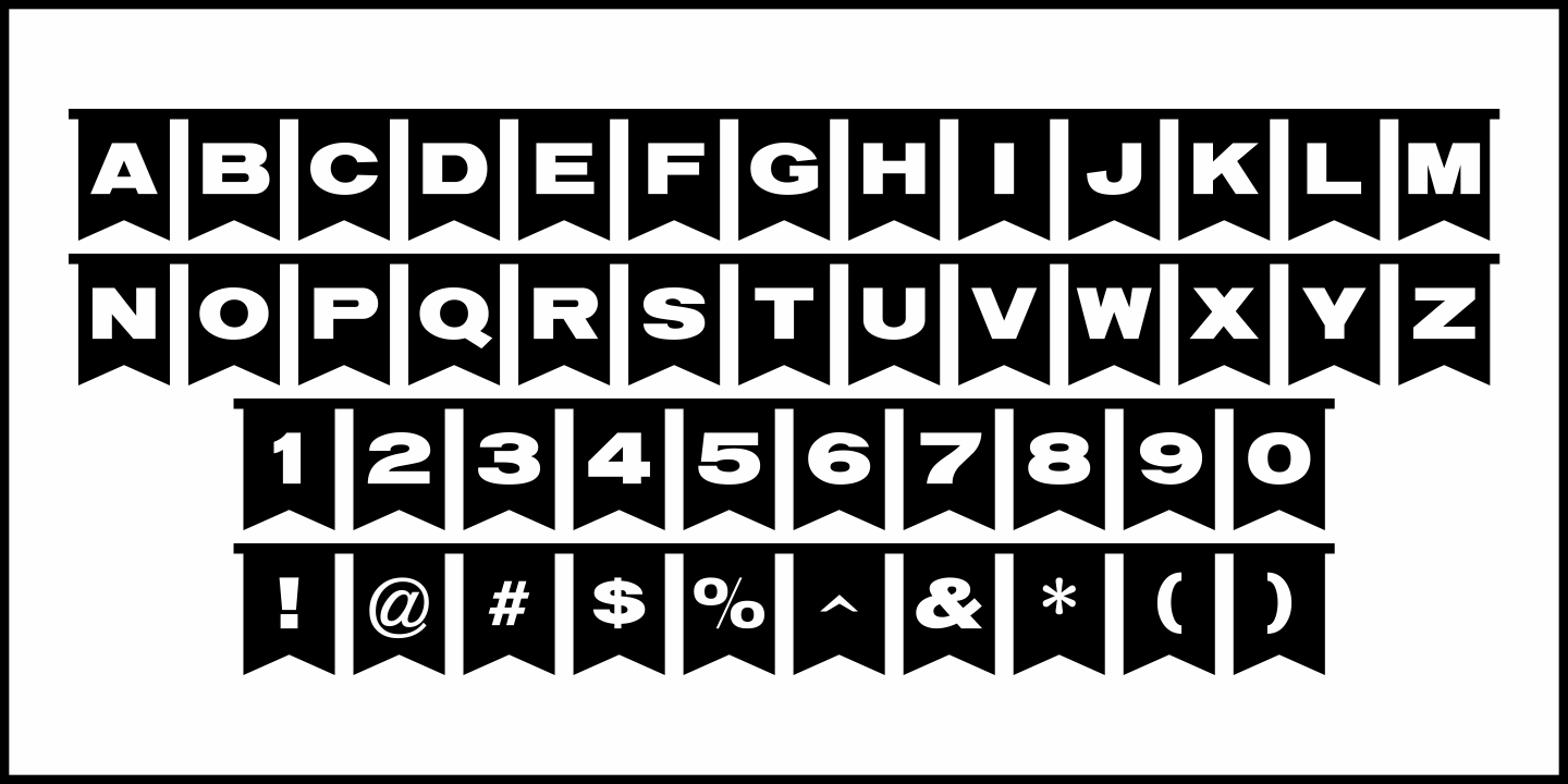 Parking Lot Sale Font Poster #1