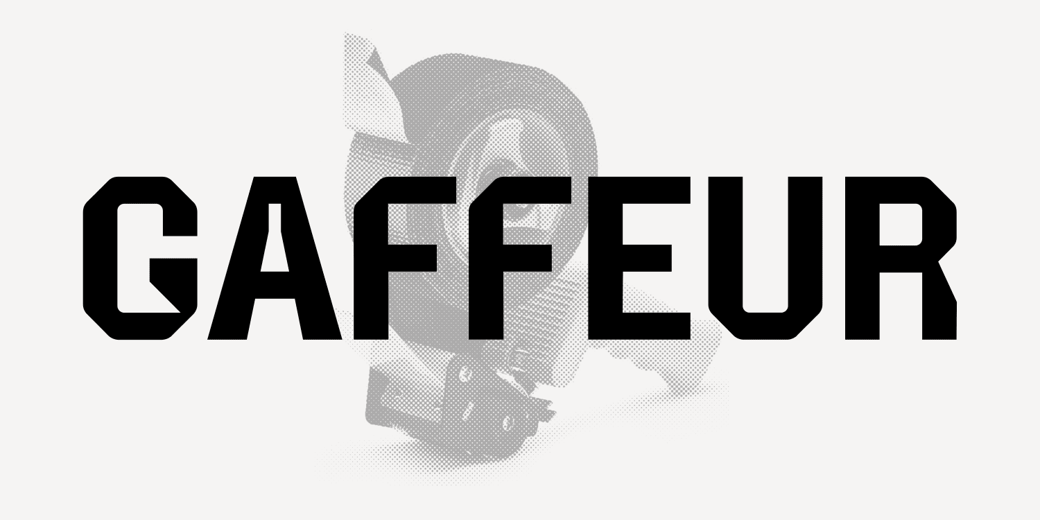 Gaffeur Basic Bold Font Poster #1