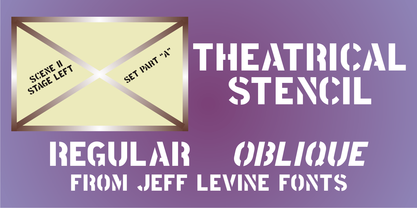 Theatrical Stencil Font Poster #1