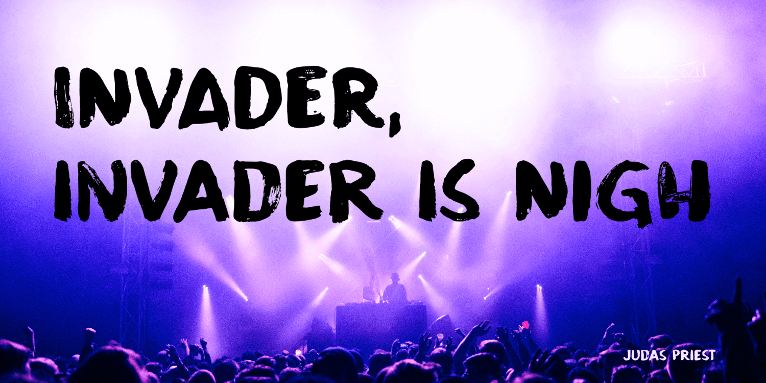 Stage Invader Font Poster #1