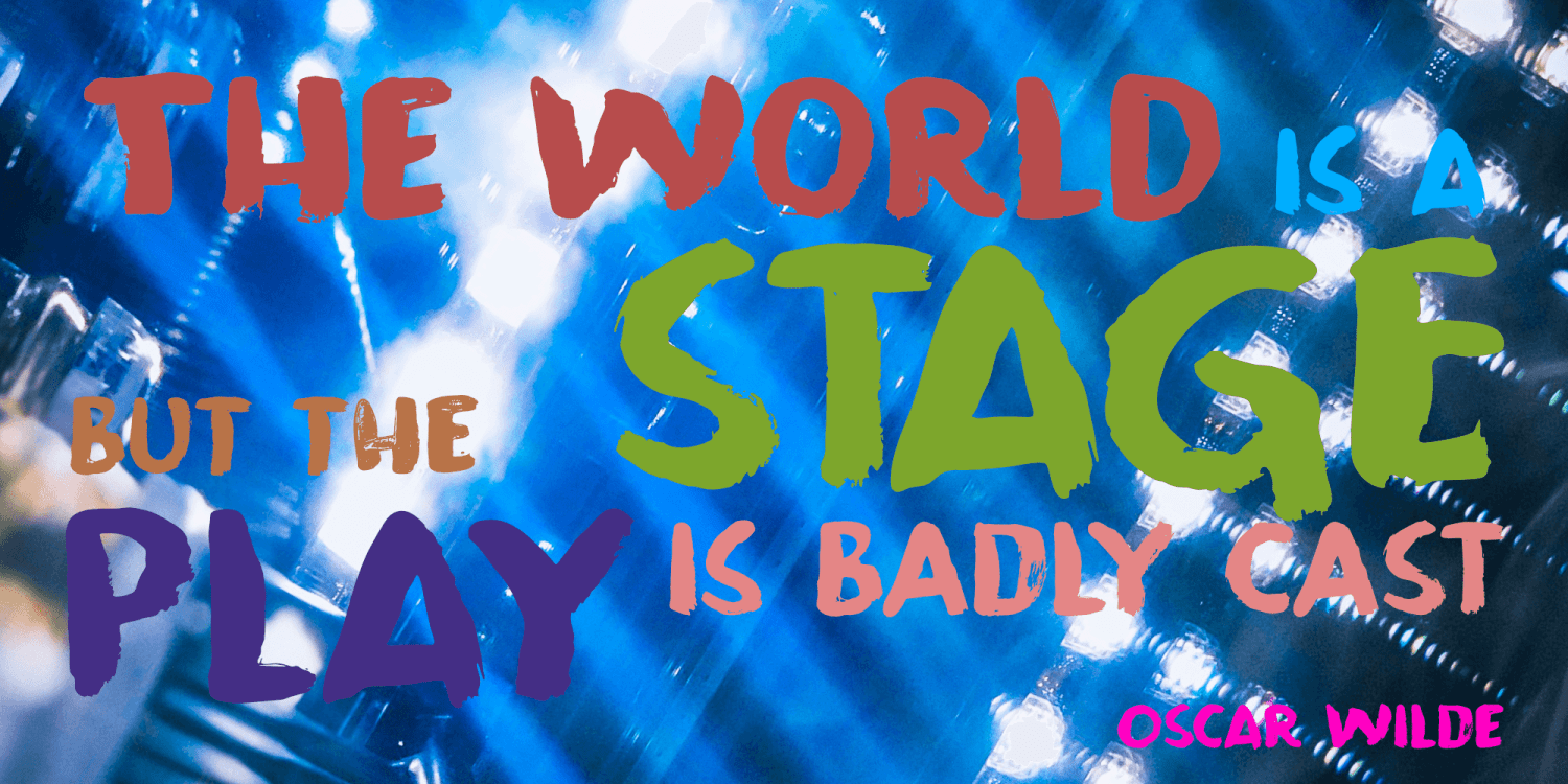 Stage Invader Font Poster #1