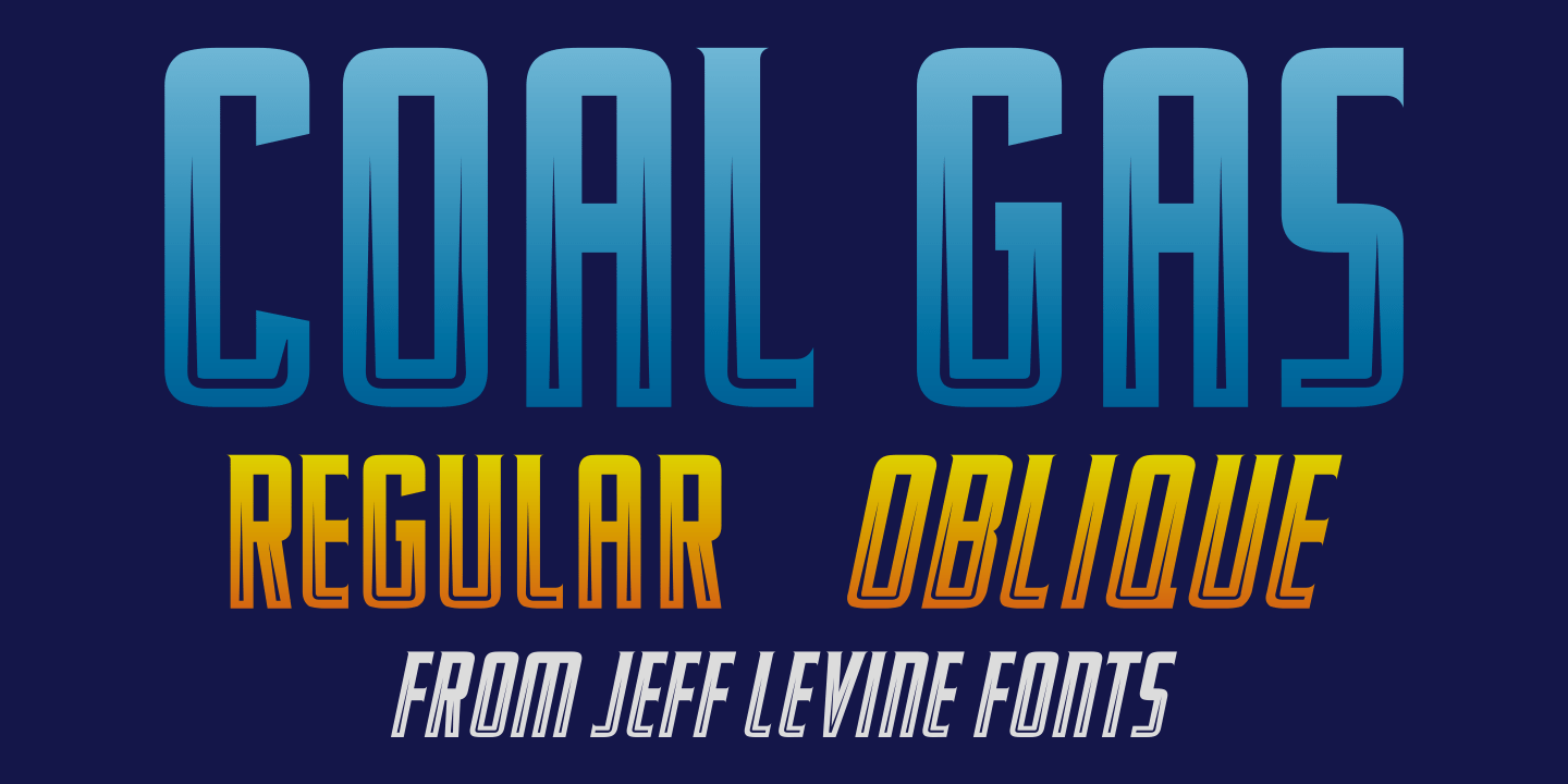 Coal Gas Font Family