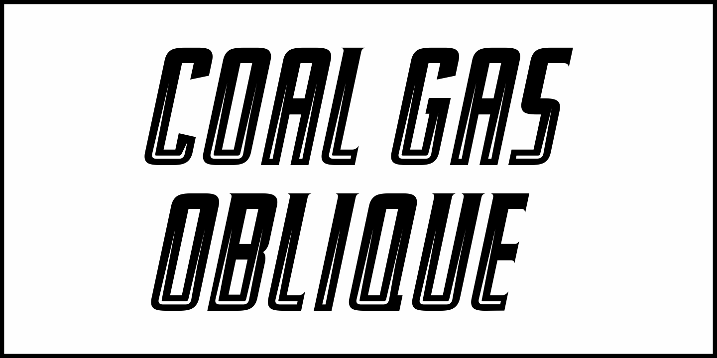 Coal Gas Font Poster #4