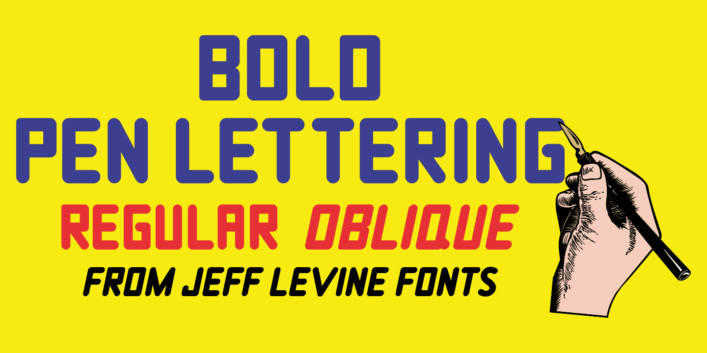Bold Pen Lettering Font Poster #1