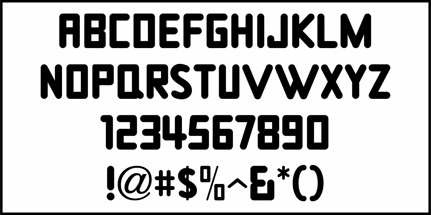 Bold Pen Lettering Font Poster #3