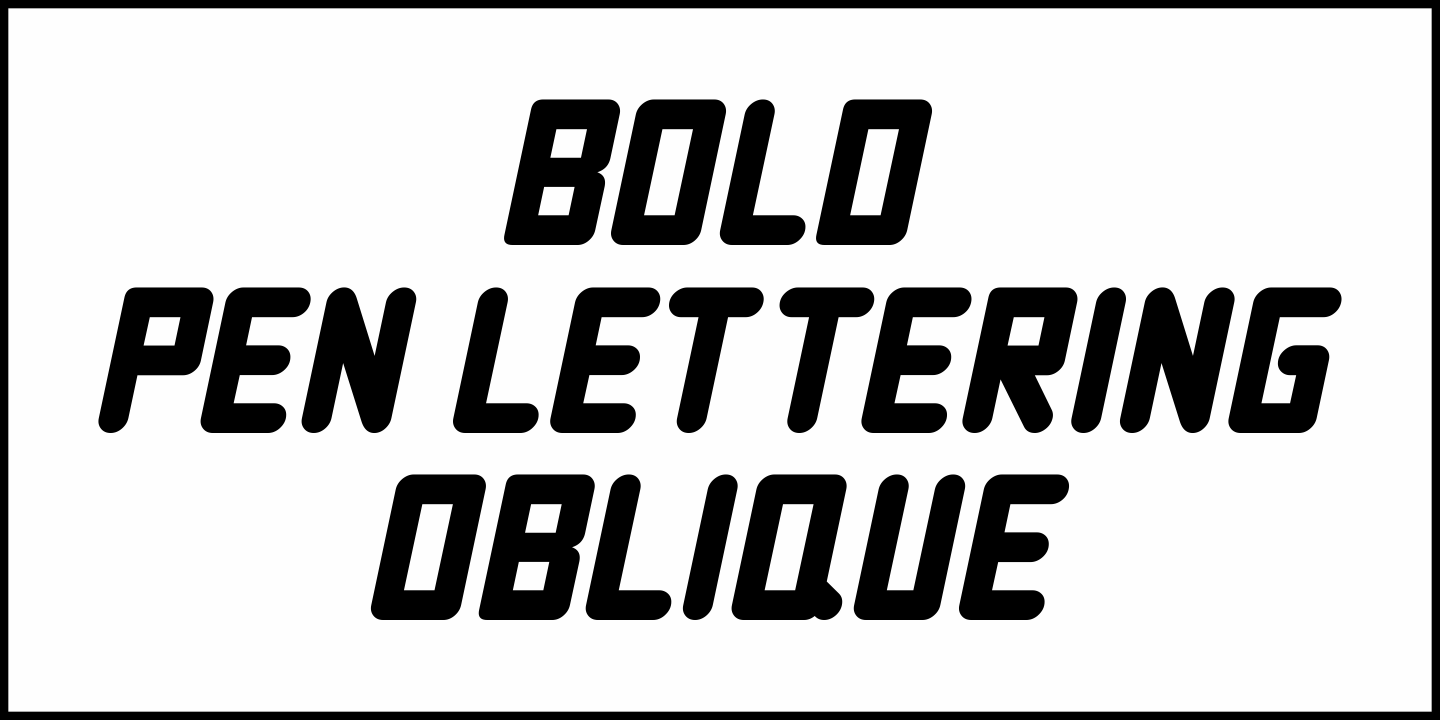 Bold Pen Lettering Font Poster #4
