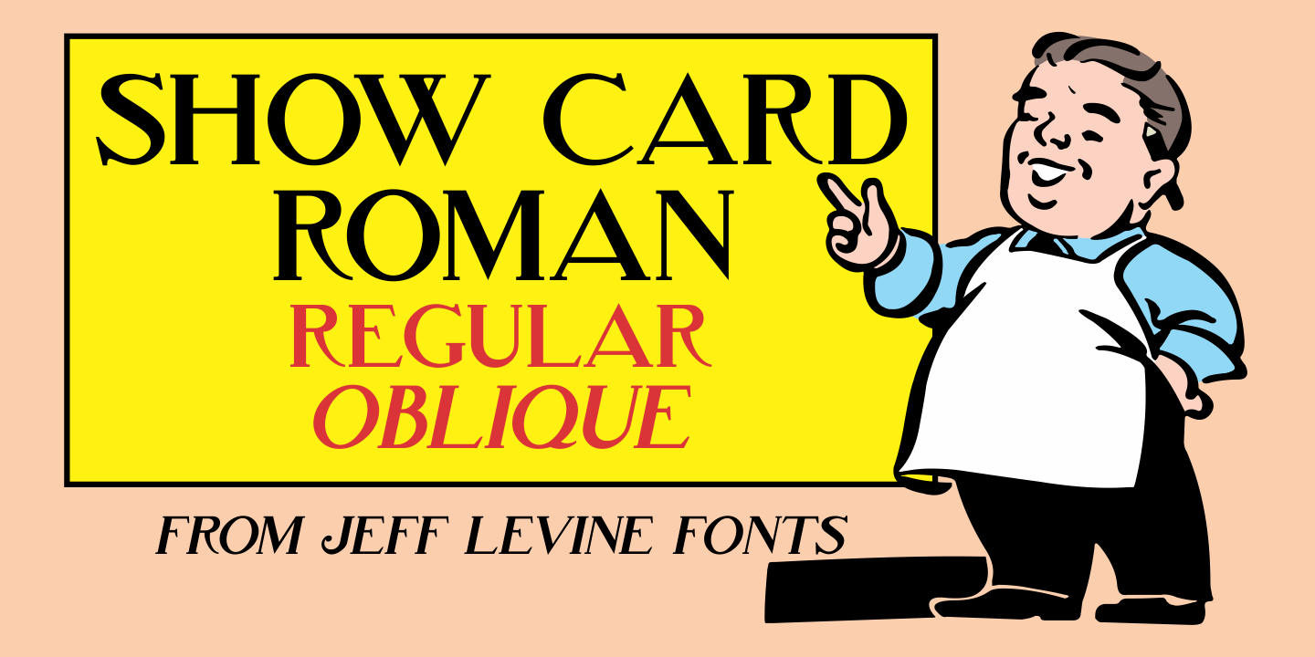 Show Card Roman Font Poster #1