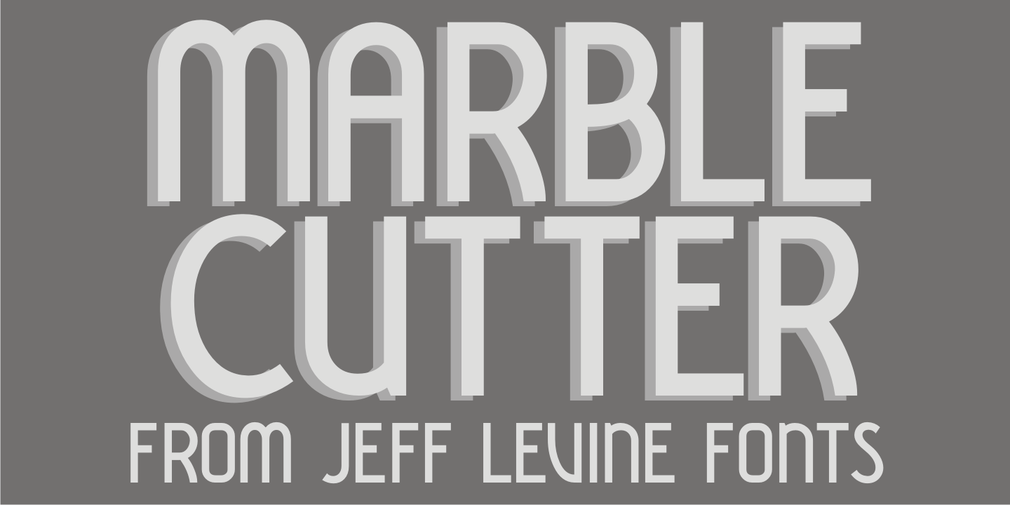 Marble Cutter Font Family
