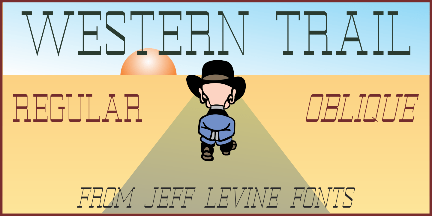 Western Trail Font Family Poster