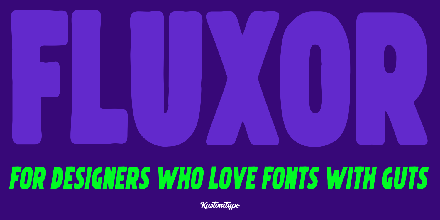 Fluxor Font Poster #1