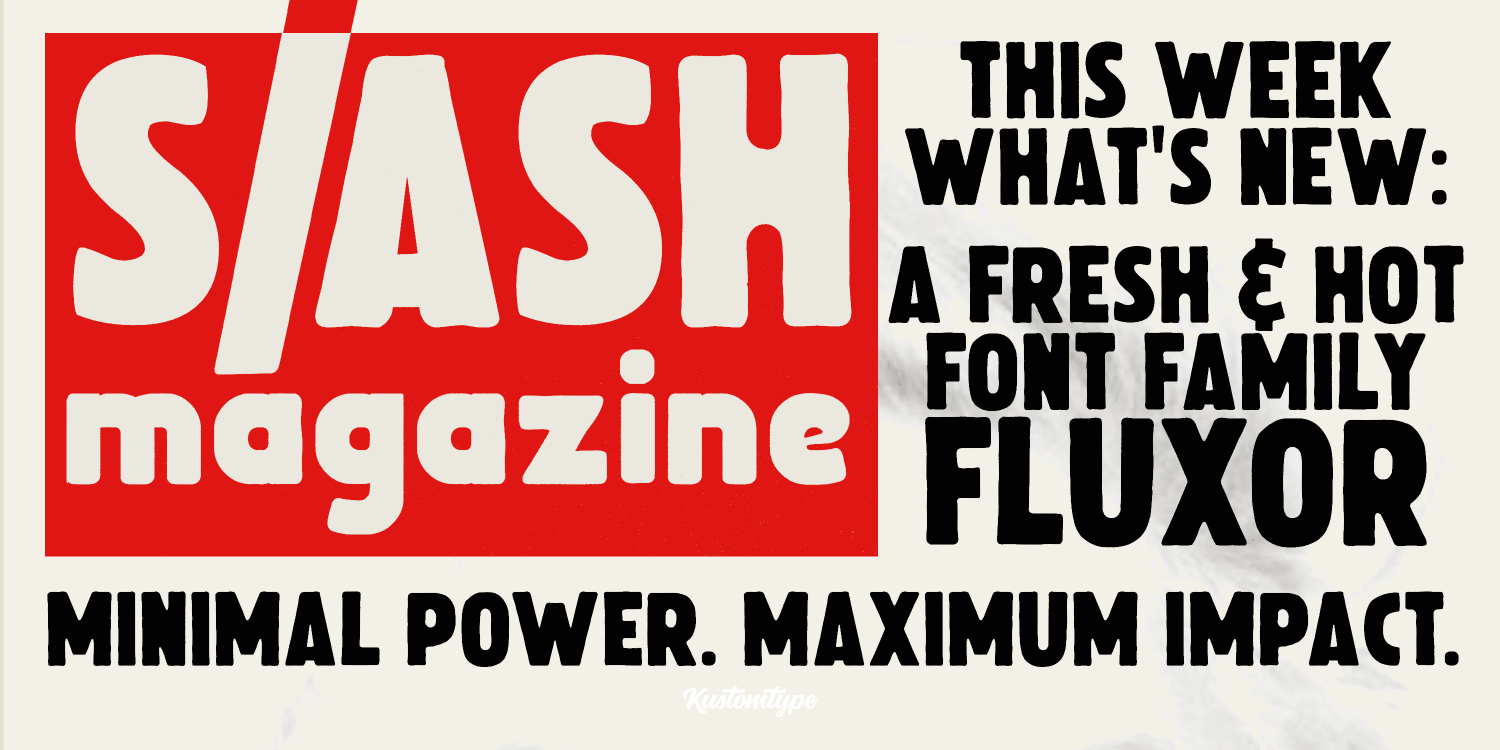 Fluxor Font Poster #1