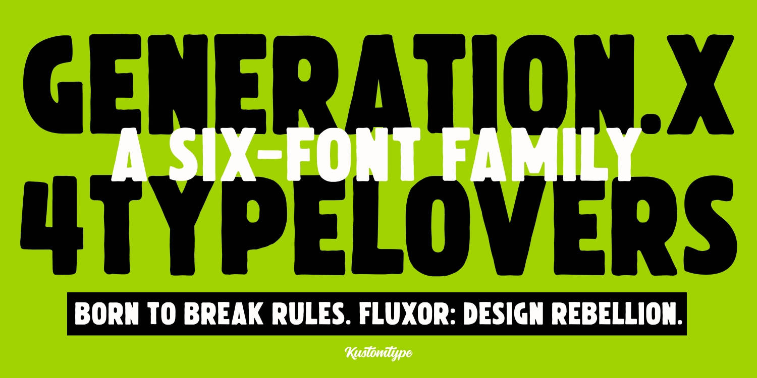 Fluxor Font Poster #1
