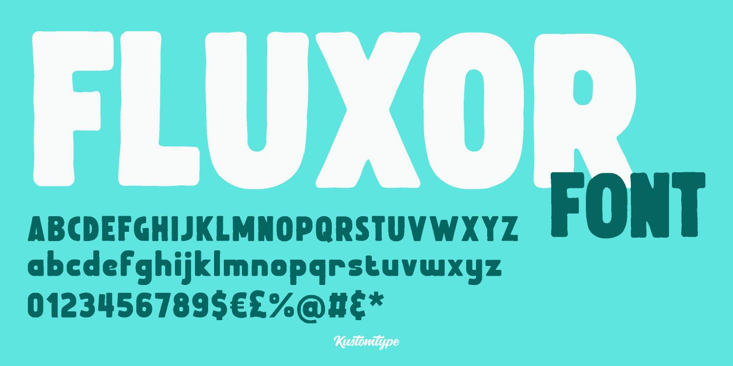 Fluxor Font Poster #1