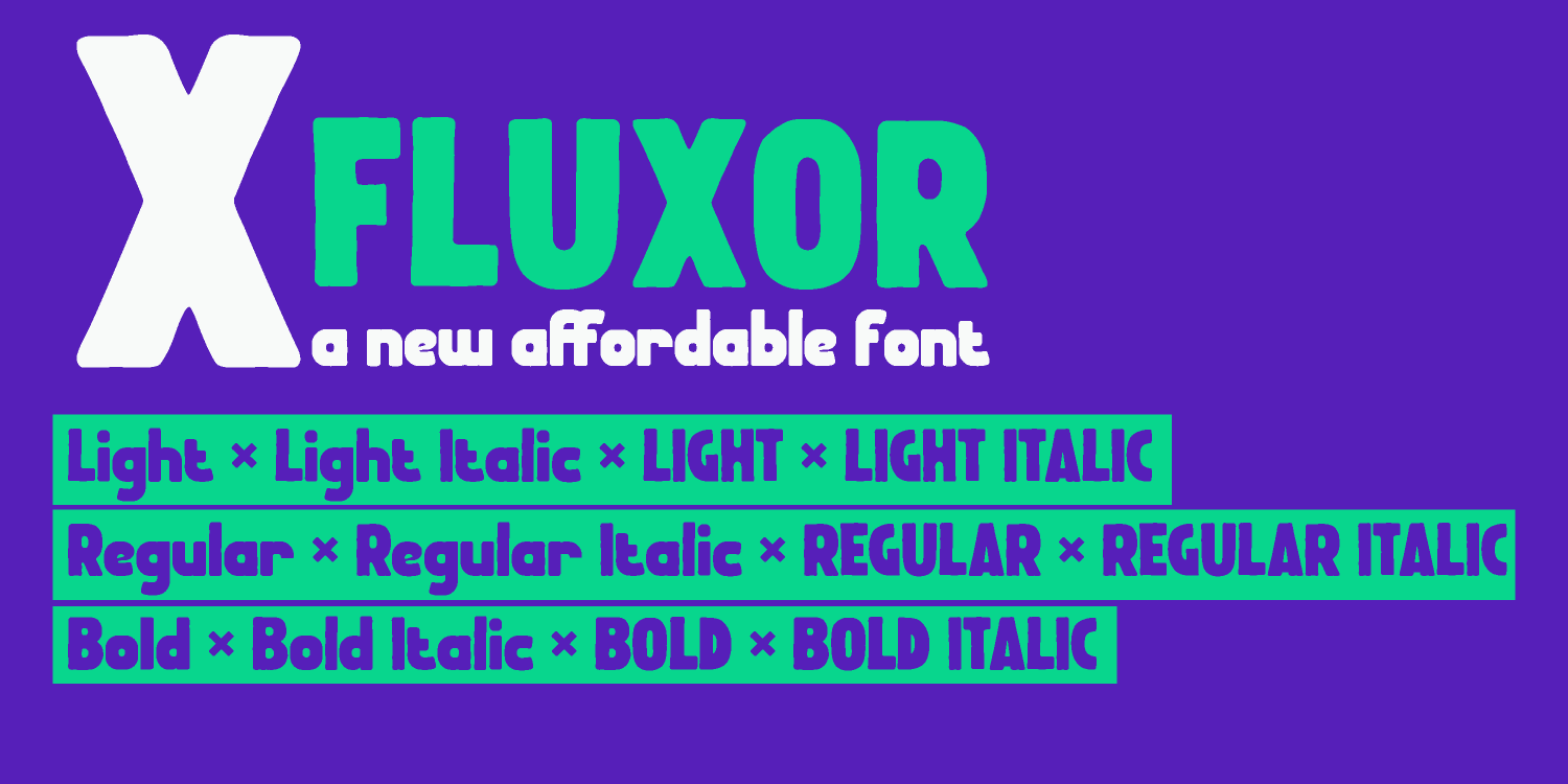 Fluxor Font Poster #1