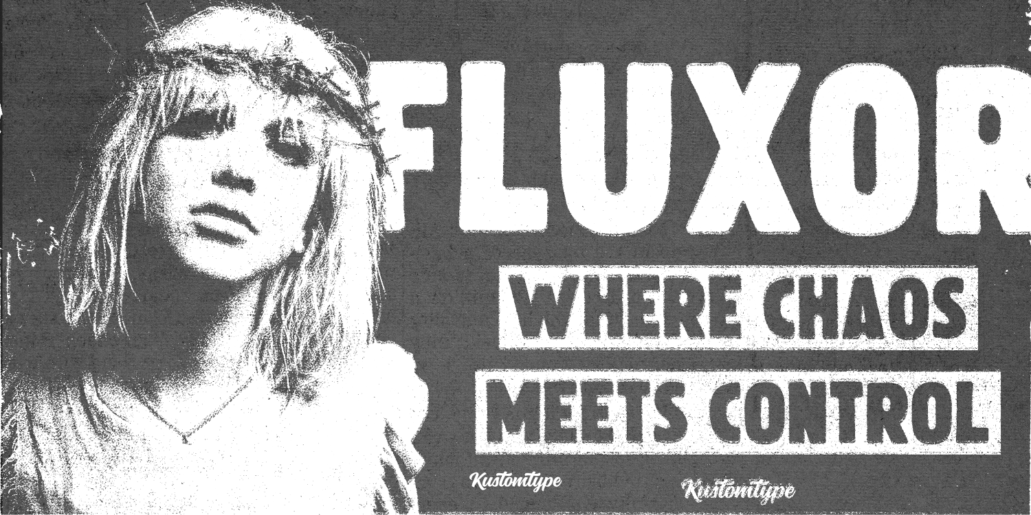 Fluxor Font Poster #1