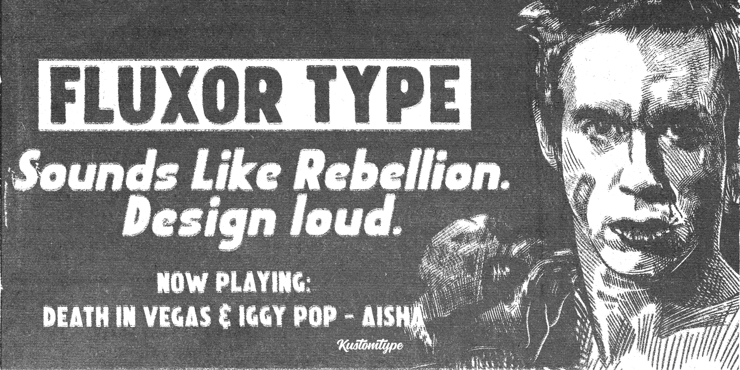 Fluxor Font Poster #1