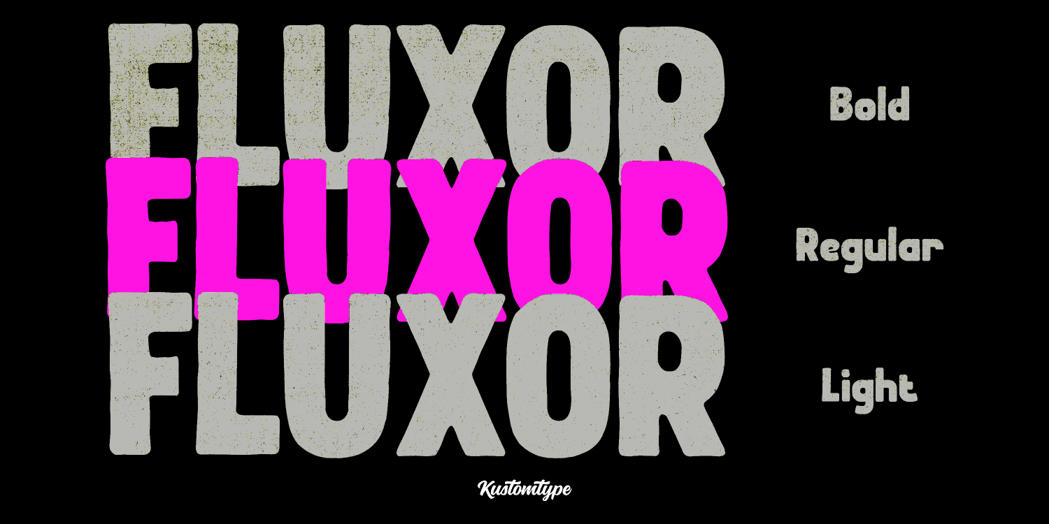 Fluxor Font Poster #1