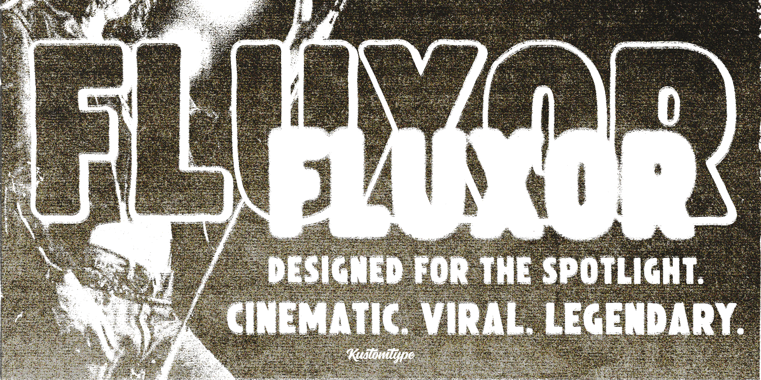 Fluxor Font Poster #1