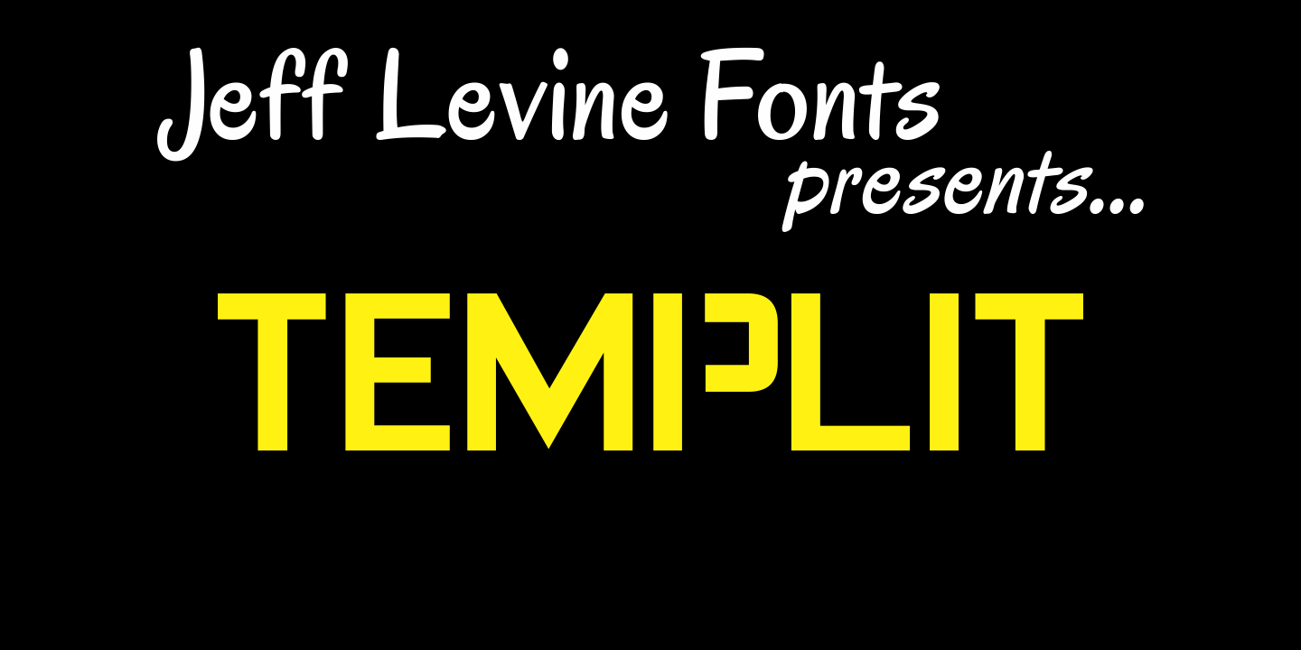 Templit Font Family Poster