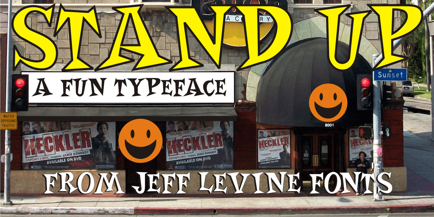 Stand Up Font Family Poster