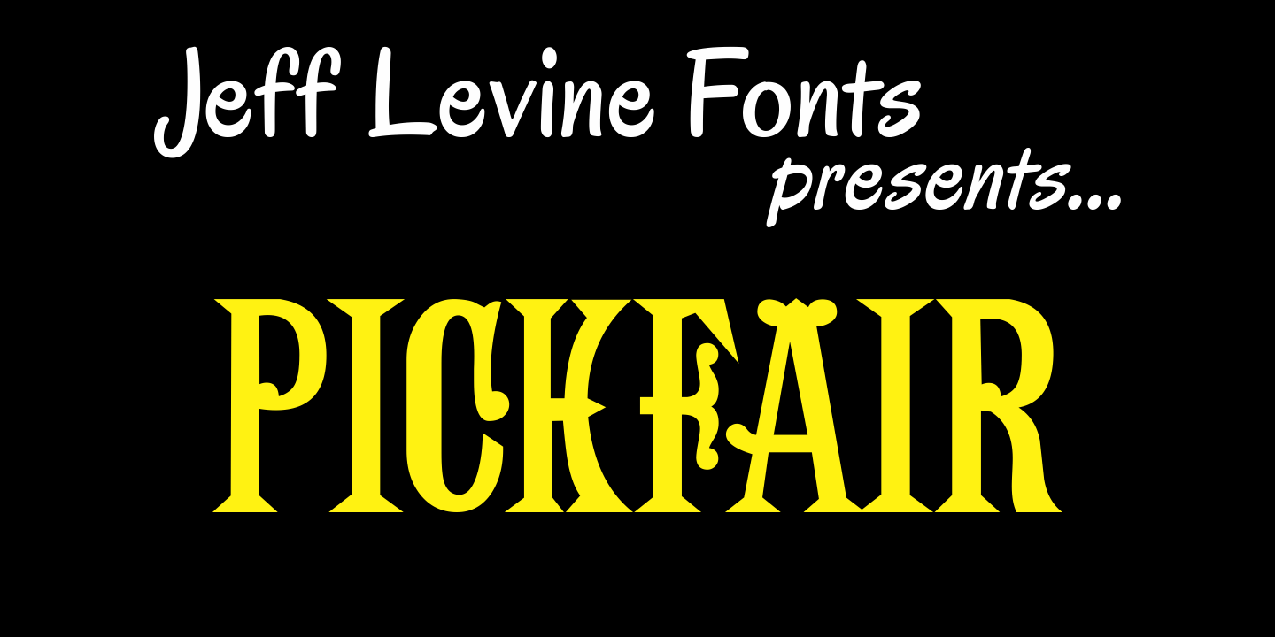 Pickfair Font Family Poster