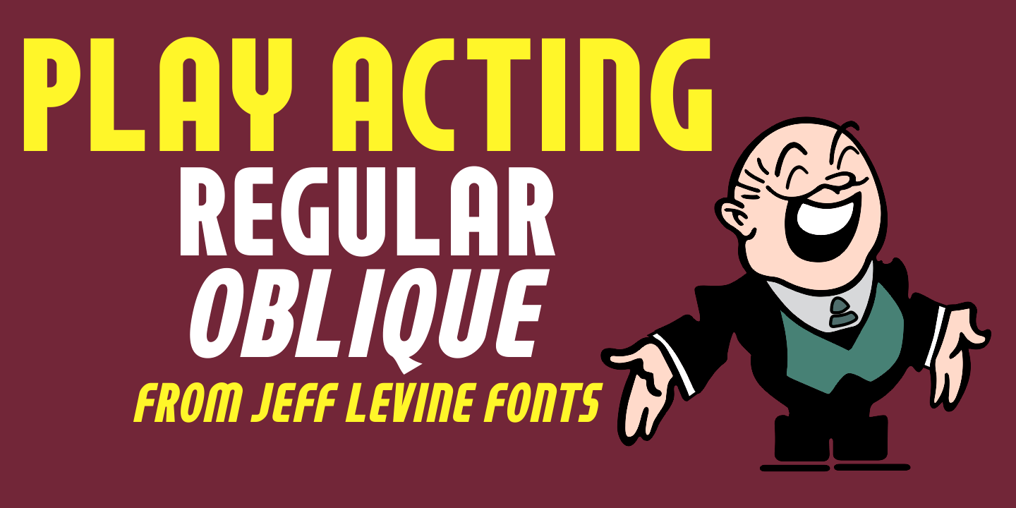 Play Acting Font Poster #1