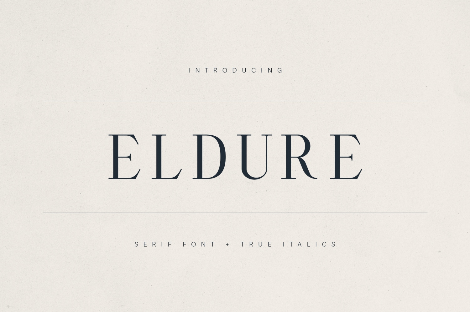 Eldure Font Poster