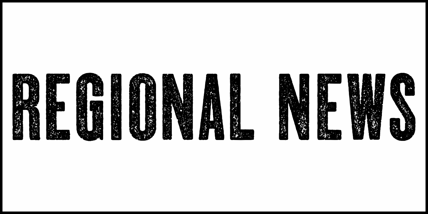 Regional News Font Poster #1