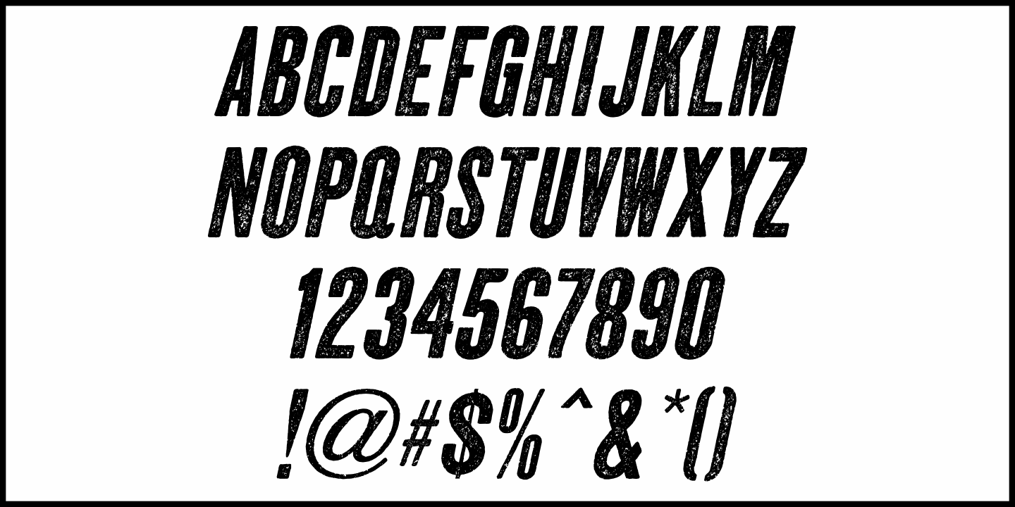 Regional News Font Poster #1