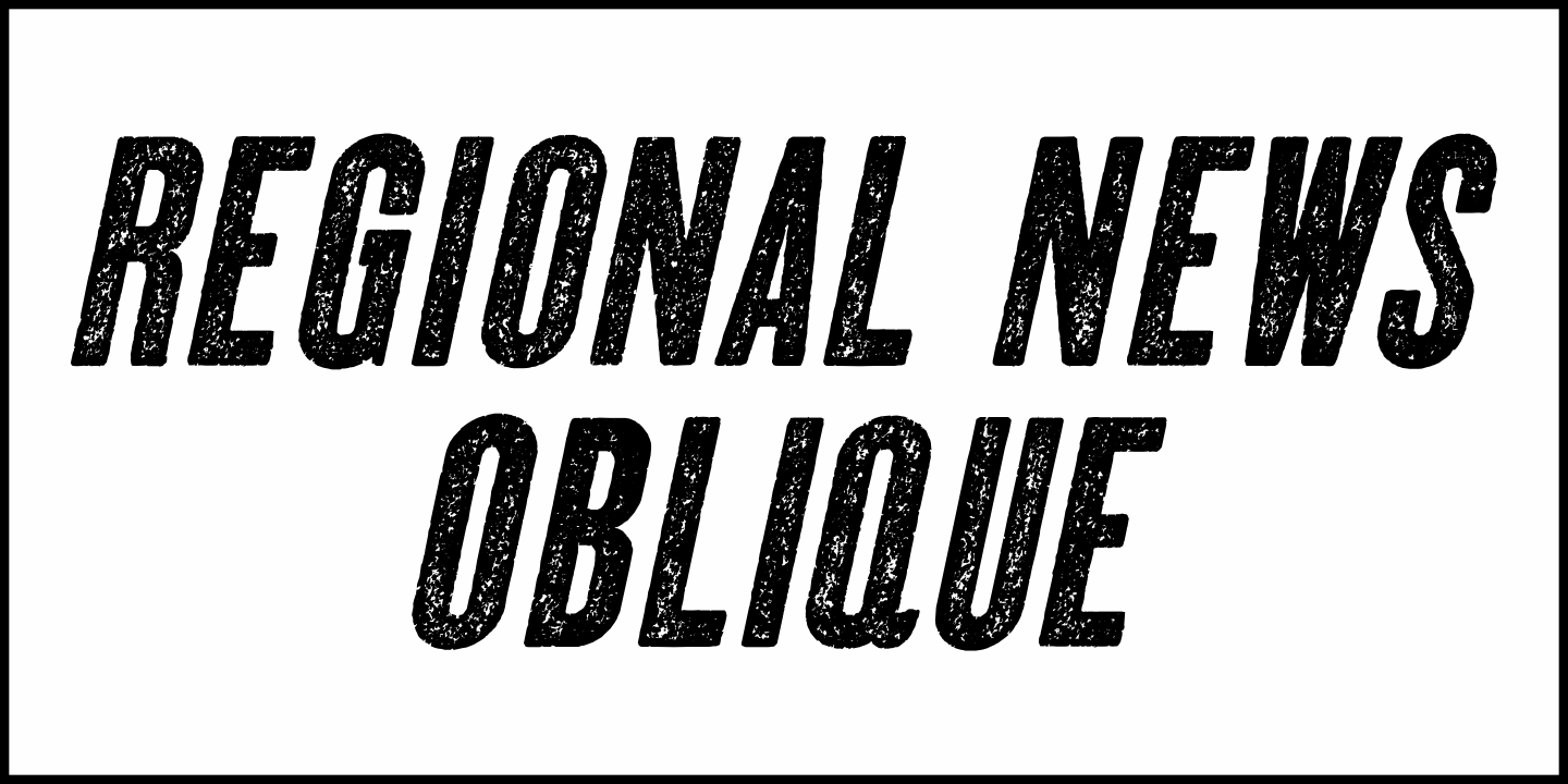 Regional News Font Poster #1