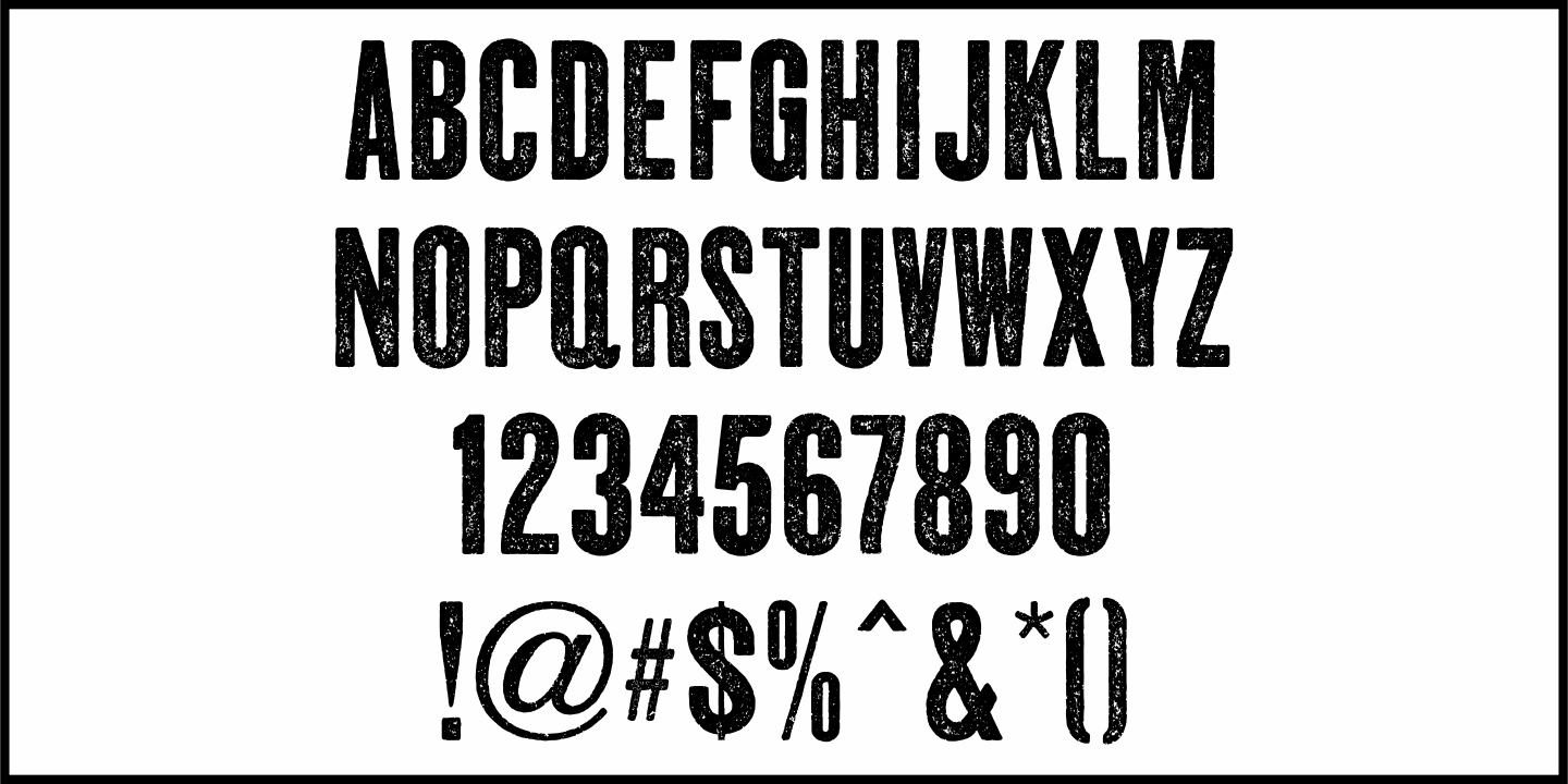 Regional News Font Poster #1