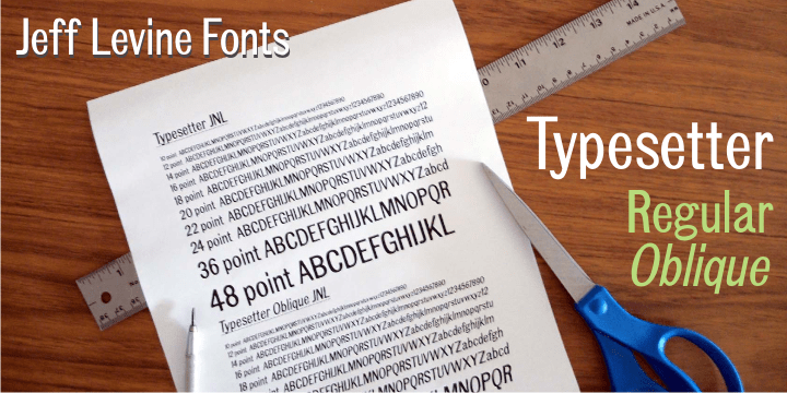 Typesetter Font Family Poster