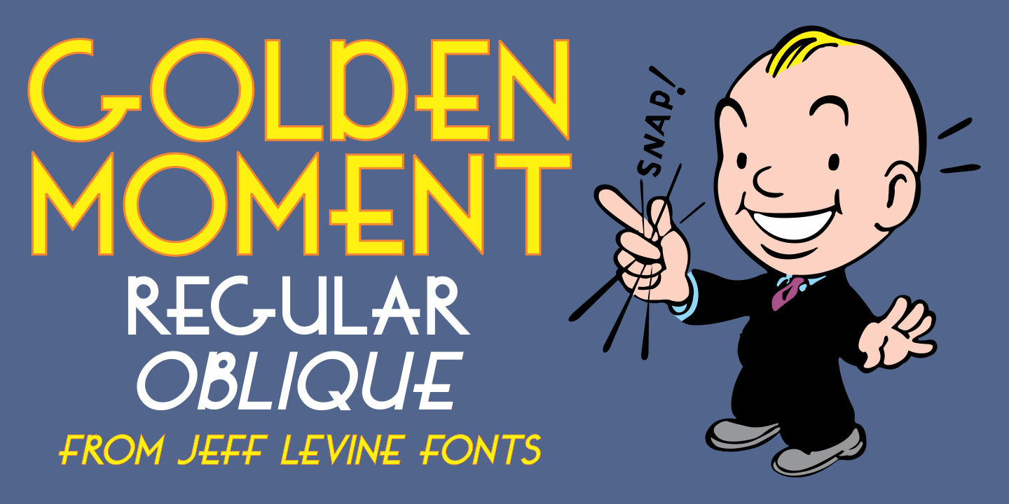 Golden Moment Font Family Poster