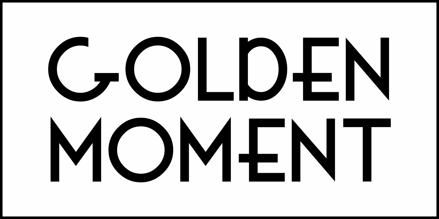Golden Moment Font Poster #2