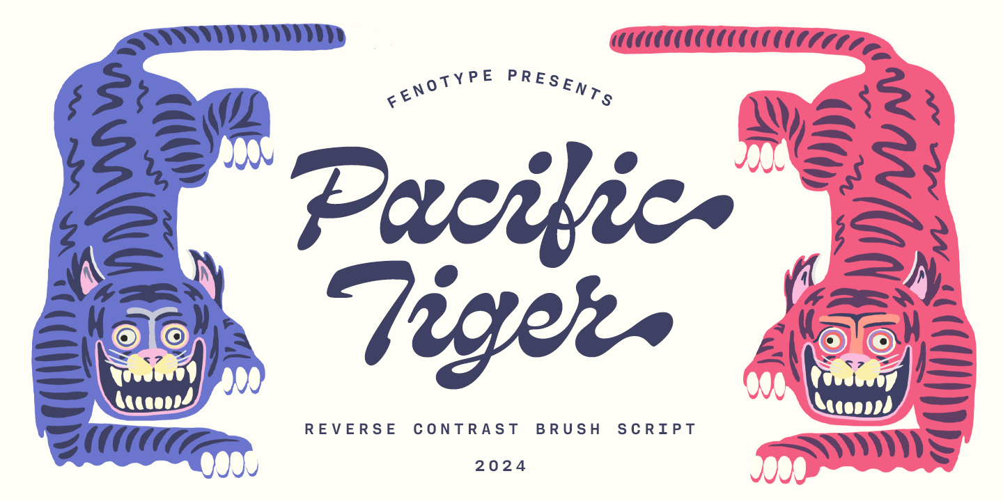 Pacific Tiger Font Family Poster