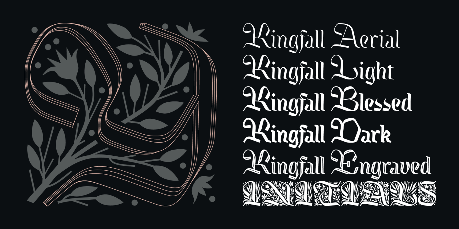 Kingfall Font Poster #1