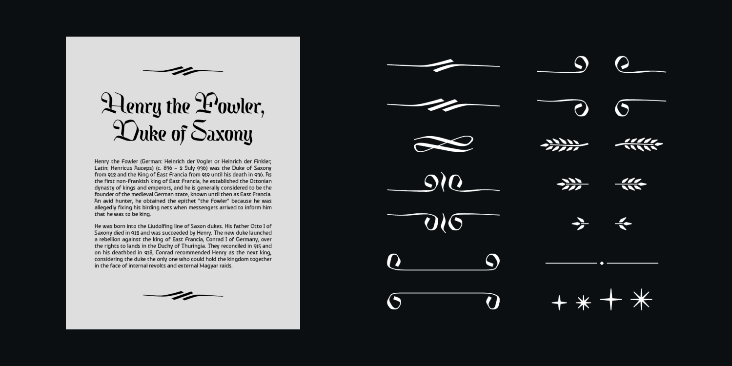 Kingfall Font Poster #1