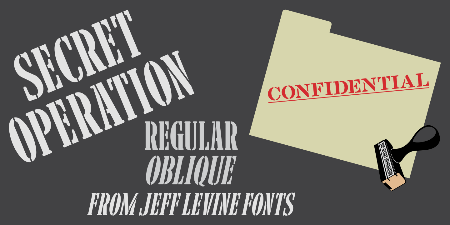 Secret Operation Font Poster #1