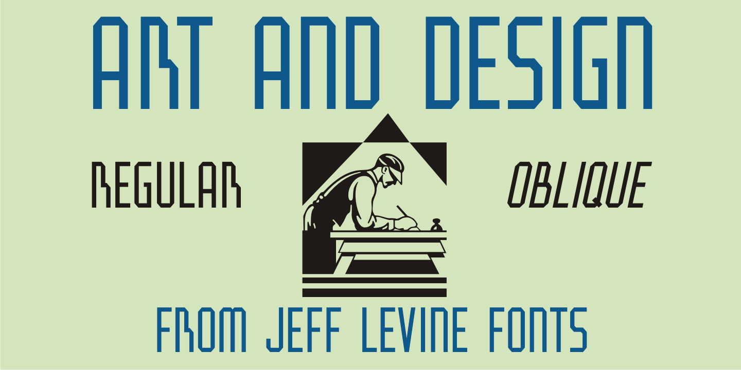 Art and Design Font Poster #1