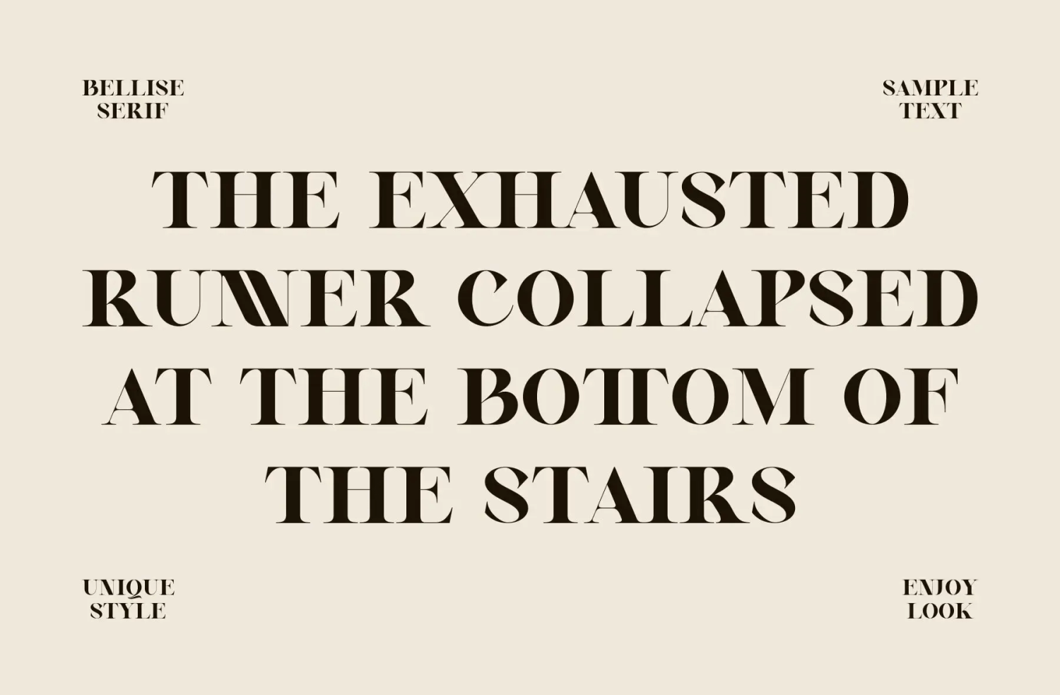 Bellise Font Poster #1