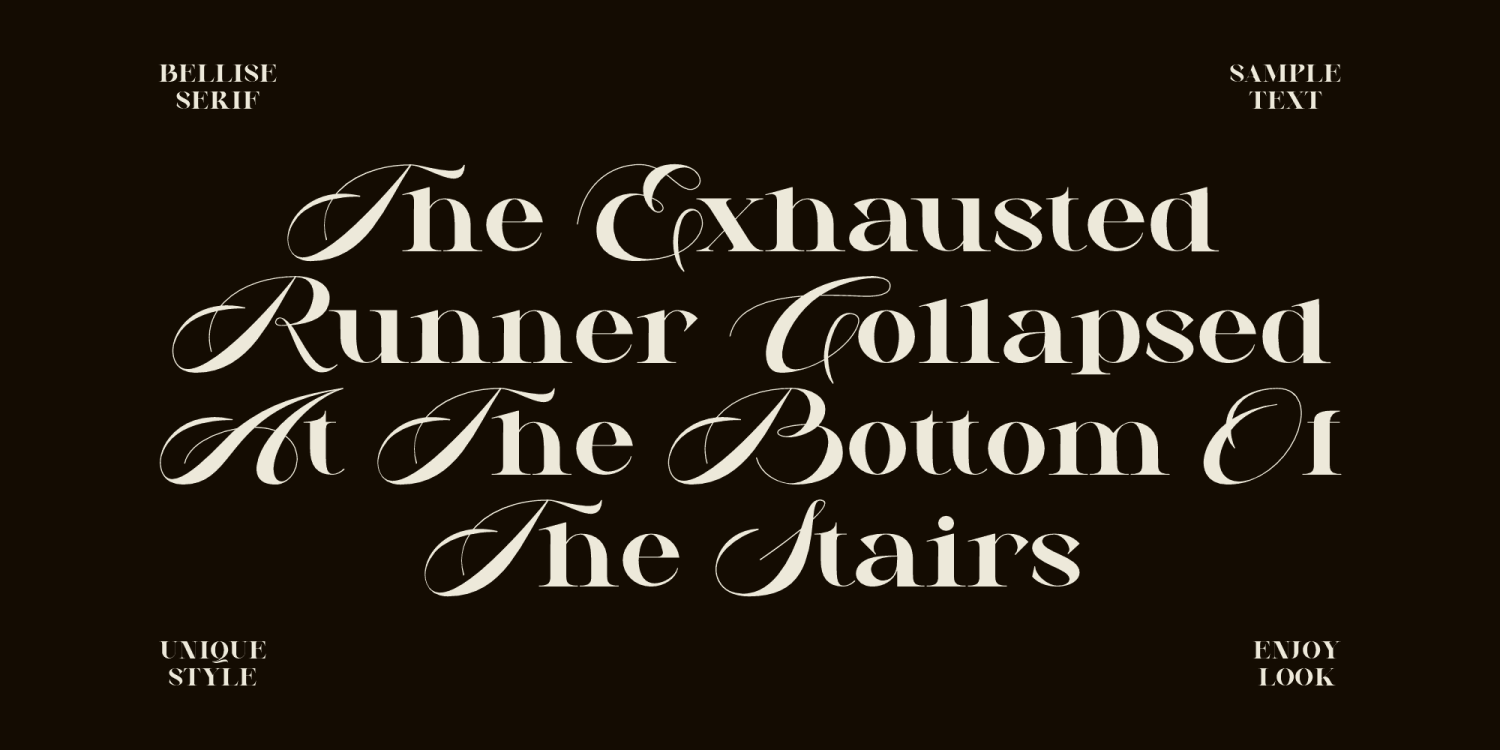 Bellise Font Poster #1