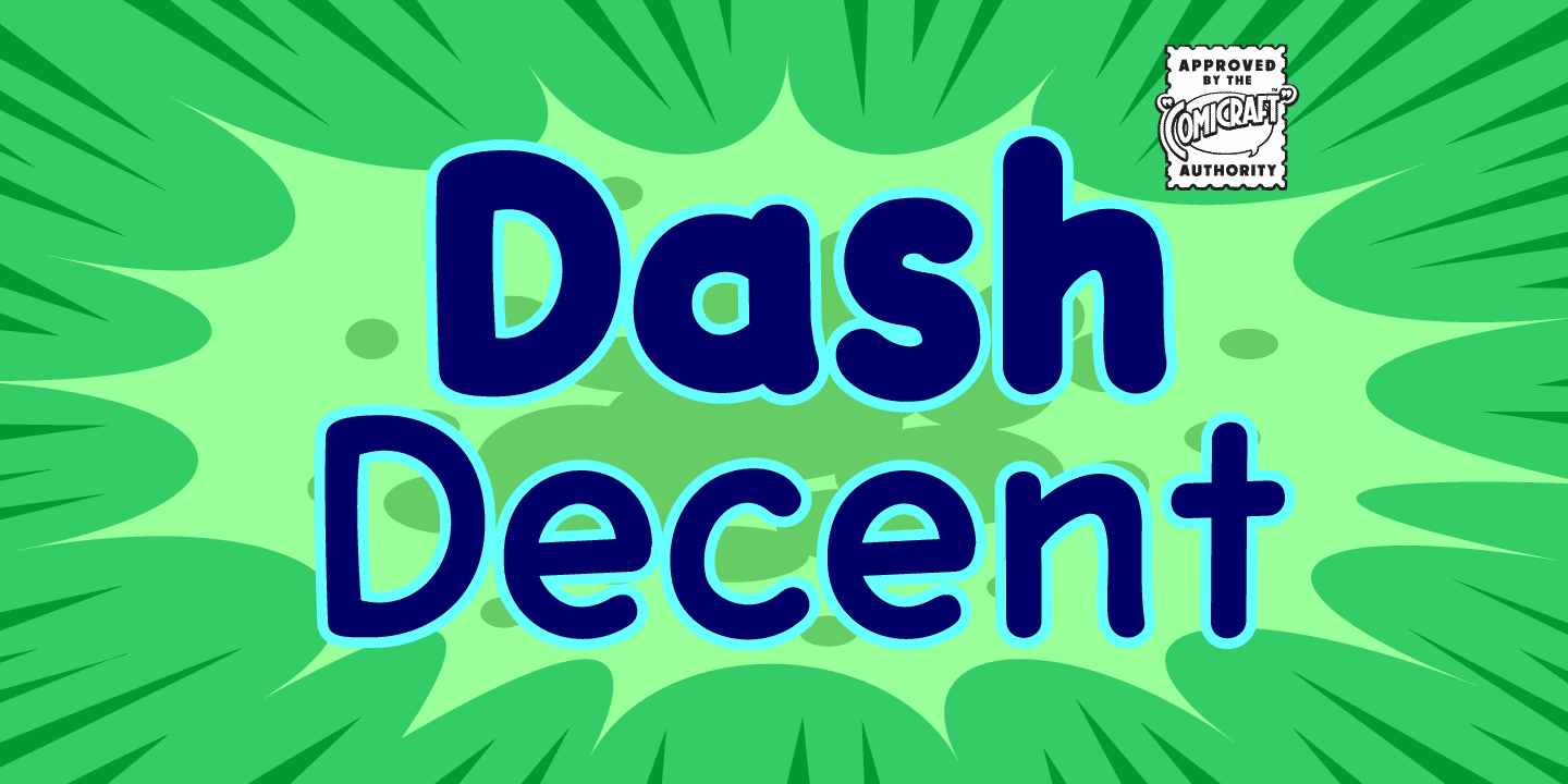 Dash Decent Font Poster #1