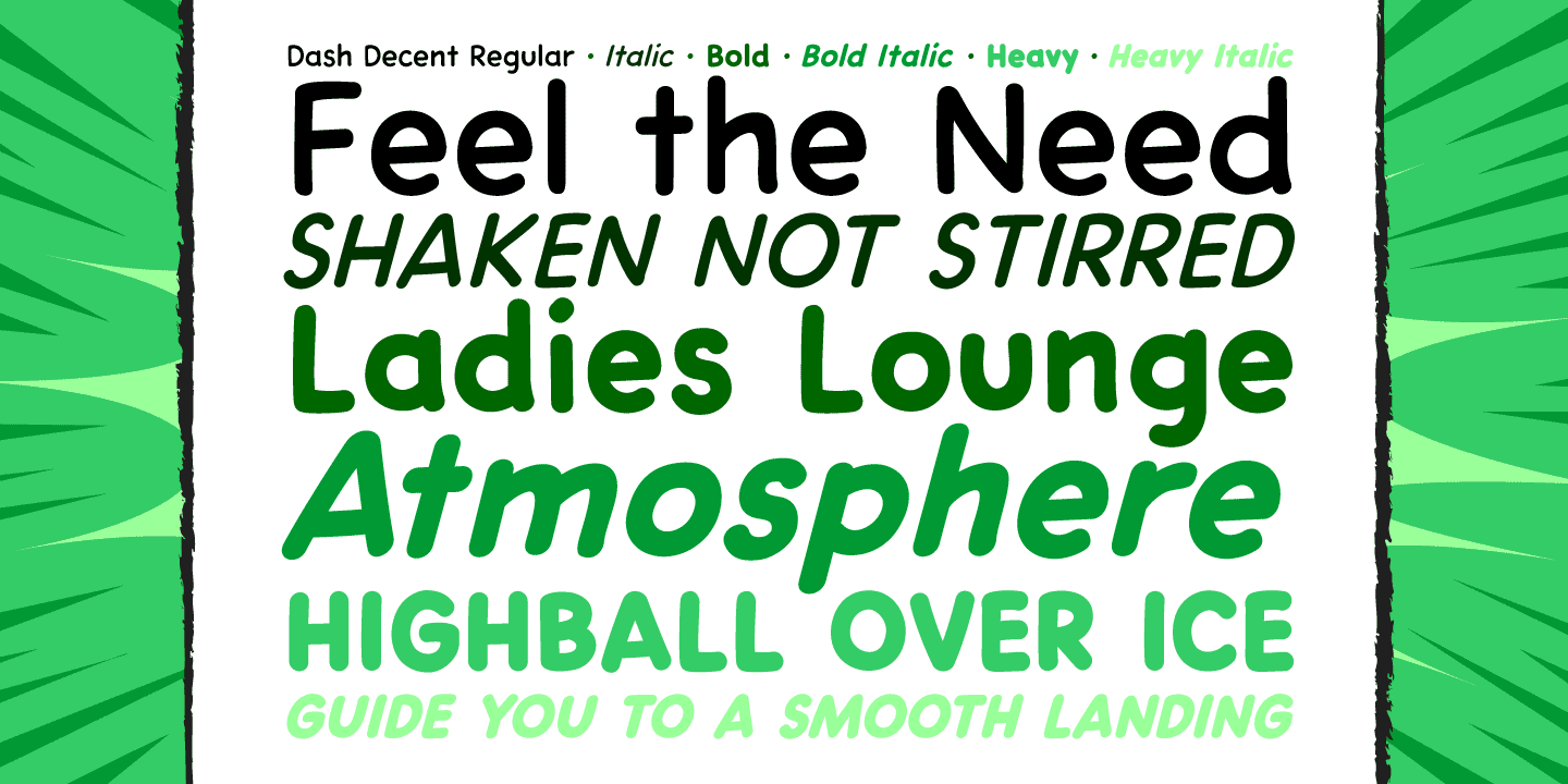 Dash Decent Font Poster #1