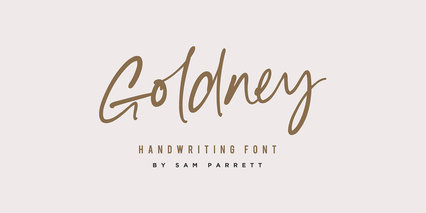 Goldney Font Poster