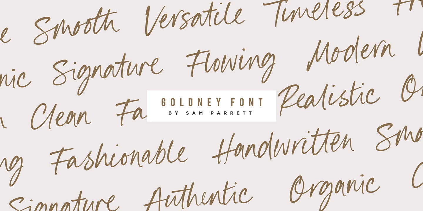 Goldney Font Poster #1
