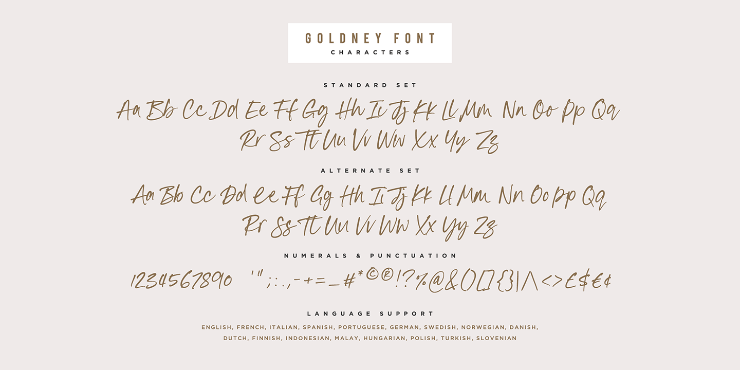 Goldney Font Poster #1