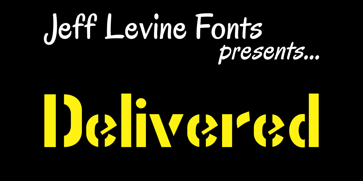 Delivered Font Family Poster