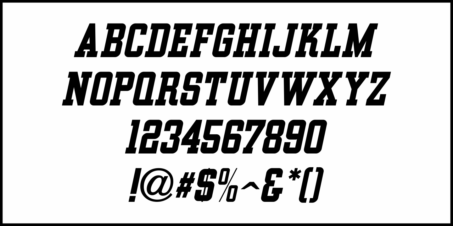 College Game Font Poster #5