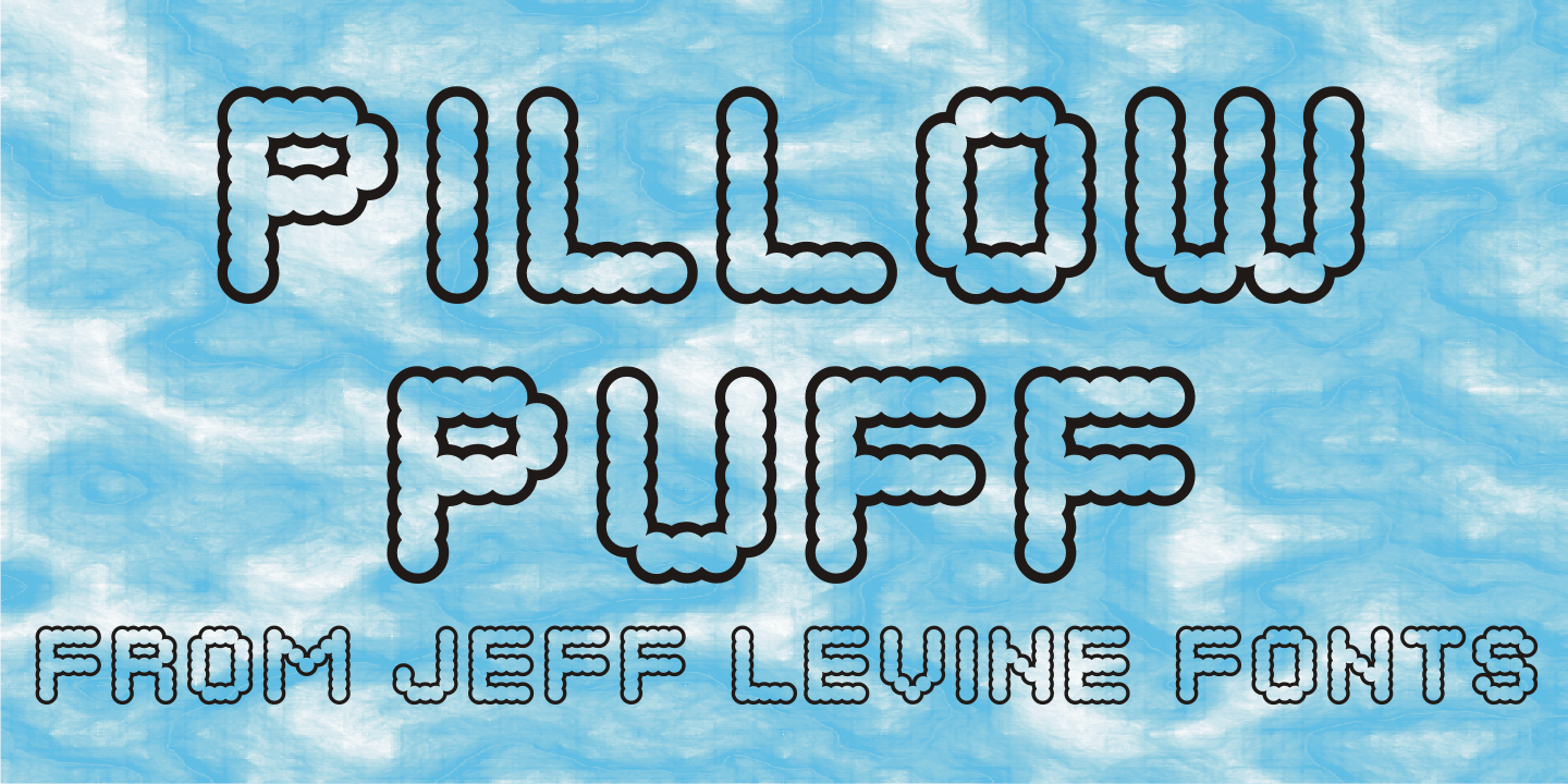 Pillow Puff Font Poster #1